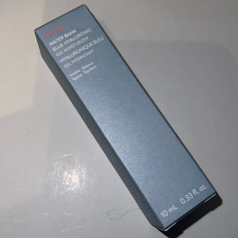 NEW Laneige GEL Water Bank Blue Hyaluronic Gel Moisturizer deluxe sample size